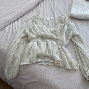 Cream small blouse